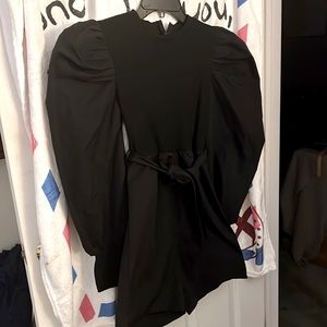 Brand new Black Shein Shorts Jumpsuit with cute puffed sleeves